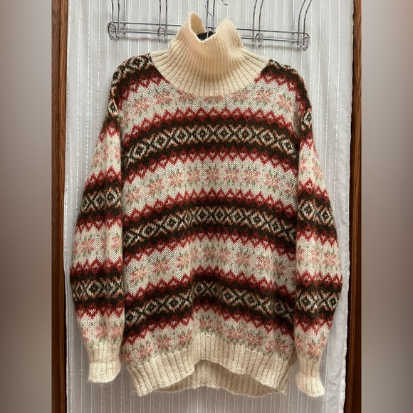 United Colors Of Benetton Sweaters - 🔆Oversized United Colors Of Benetton Vintage Mohair Blend Sweater Size L